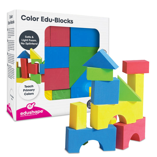 Color Edu-Blocks, 1 3/8''