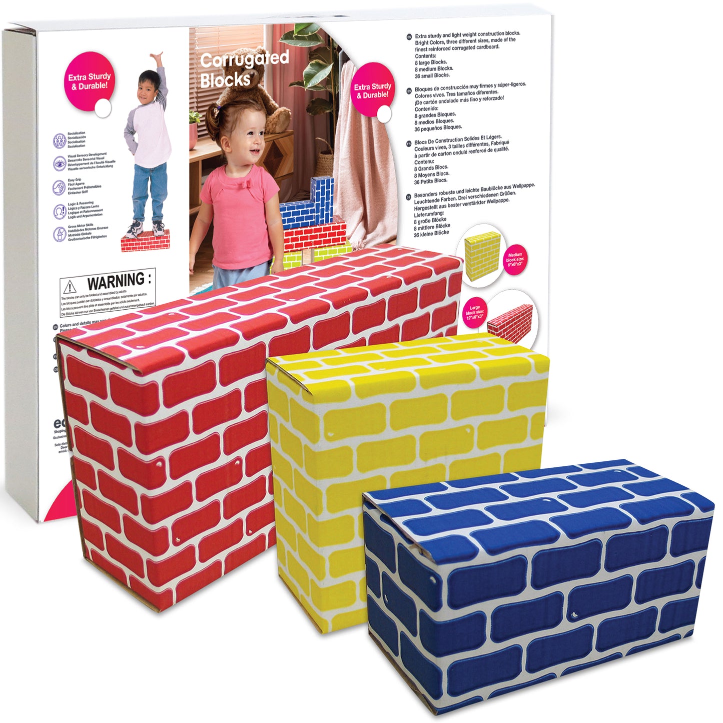 Corrugated Edu-Blocks (52 pc)