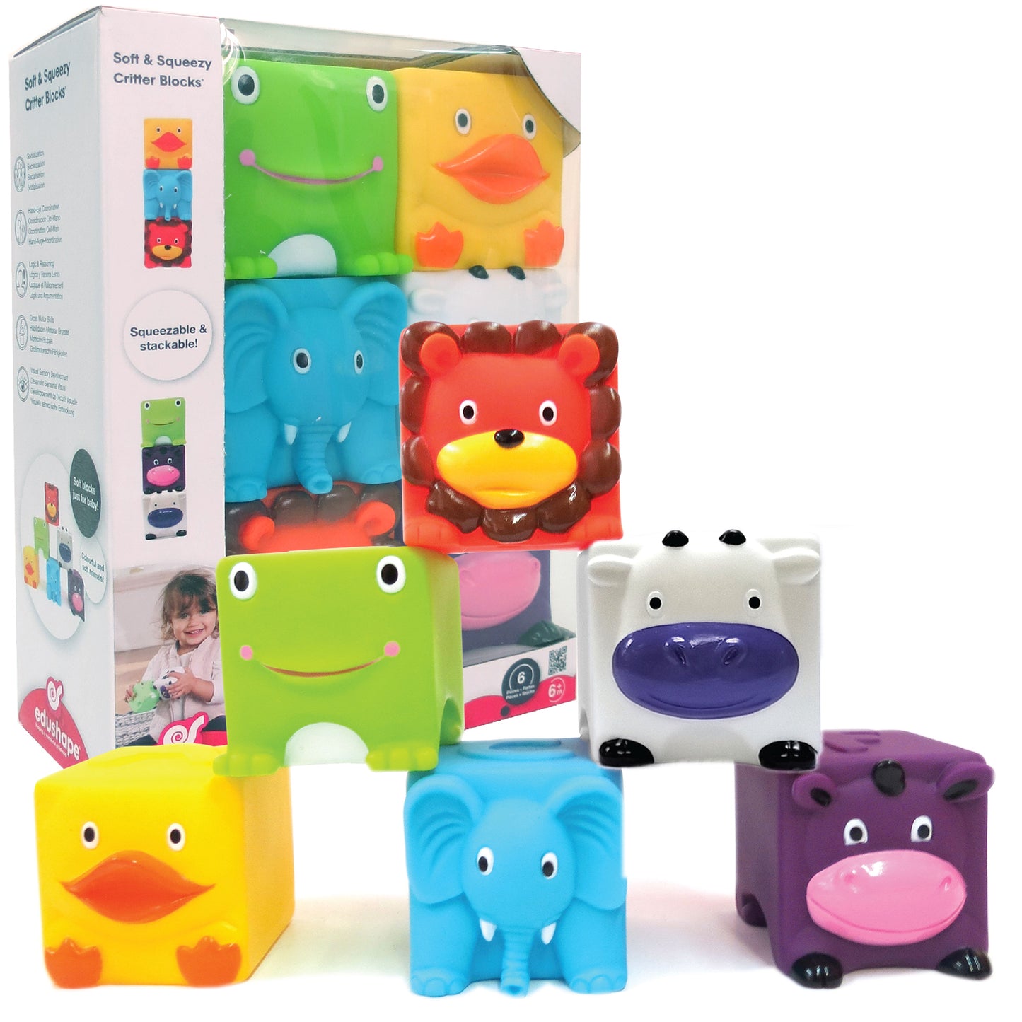 Soft & Squeezy Critter Blocks